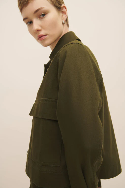 Mirror Jacket (Khaki Denim) - Kowtow