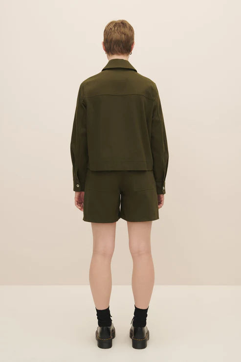 Mirror Jacket (Khaki Denim) - Kowtow