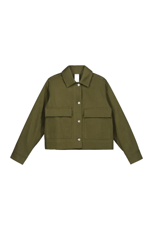 Mirror Jacket (Khaki Denim) - Kowtow