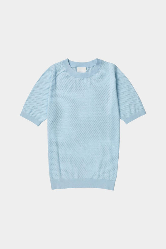 Pointelle Tee (Light Blue) - FUB