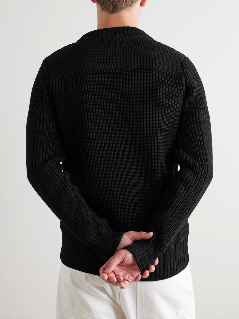 Rank-III Crew Neck (Black Void) - S.N.S Herning