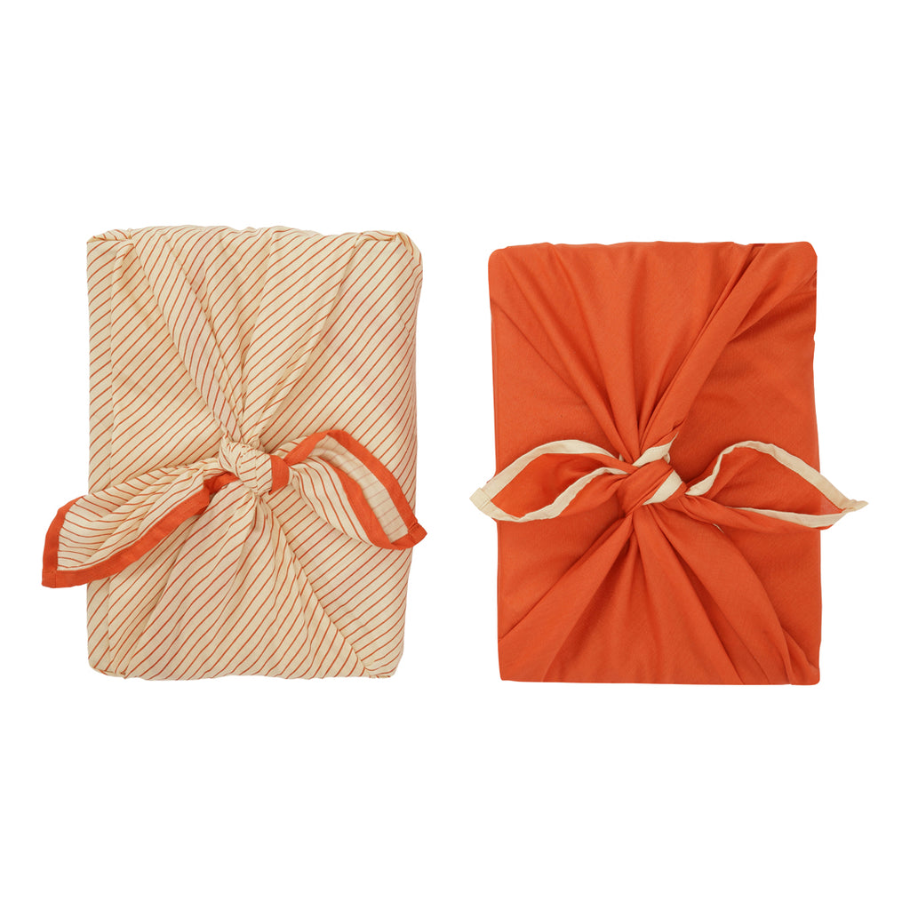 Gift Wrap 2-Pack (Chili/Pin Stripe) - Haps Nordic