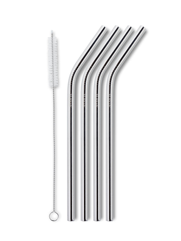 Reusable Smoothie Straws (Silver or Rose Gold) - AYA&IDA