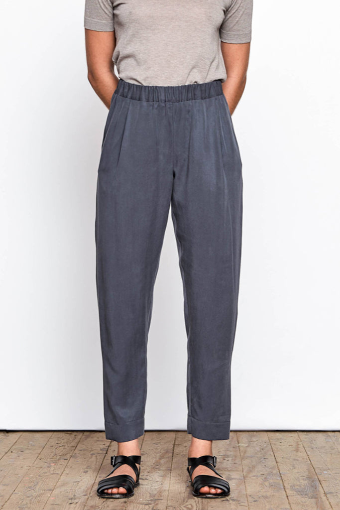 Jira Elastic Waist Tencel Pants (Blue) - Maska