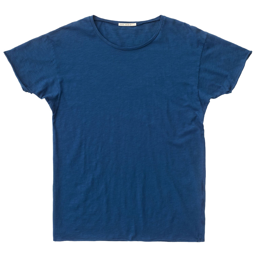 Roger Slub T-shirt (Blue) - Nudie Jeans