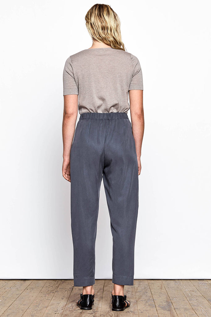 Jira Elastic Waist Tencel Pants (Blue) - Maska