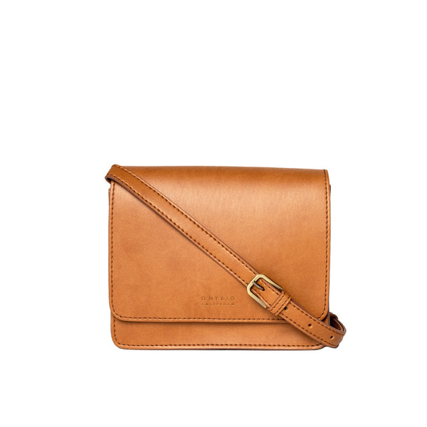 Audrey Mini Apple Leather (Cognac) - O My Bag