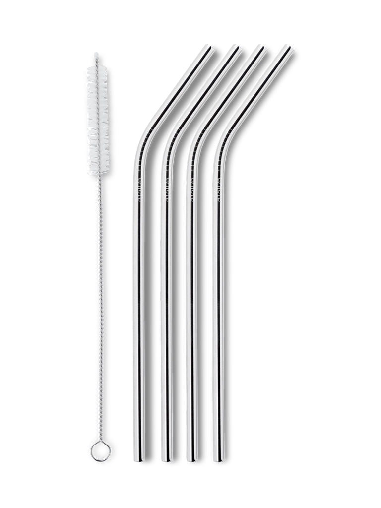 Reusable Drinking Straws (Black / Silver or Rose Gold) - AYA&IDA