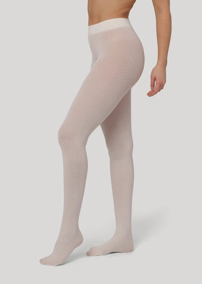 Petrina Heringbone (Off-White) - Kære Denier