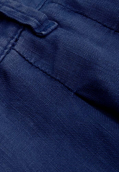 Marisol Linen Shorts (Blue) - Kings of Indigo