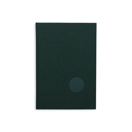 Hardcover Journal (Mørkegrøn/Blank) - Kartotek