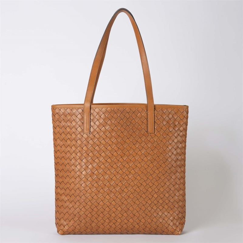 Georgia Cognac Woven Classic - O My Bag