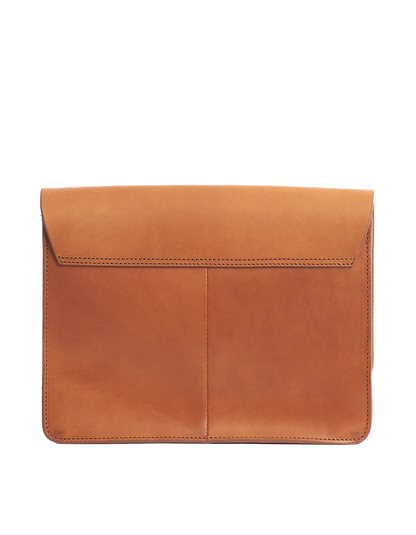 Audrey Classic Læder (Cognac) Ternet Rem - O MY BAG