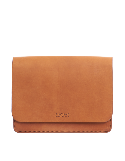 Audrey Classic Læder (Cognac) Ternet Rem - O MY BAG