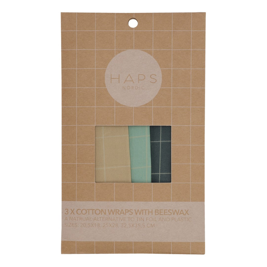 Cotton Wrap Beewax 3-pack (Cold Check) - Haps Nordic