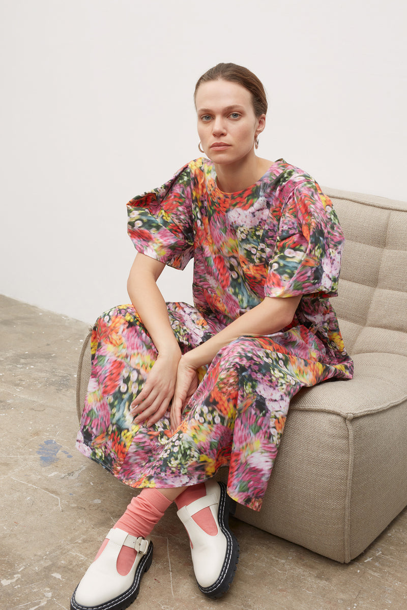 Dusk Dress (Hazy Floral) - Kowtow