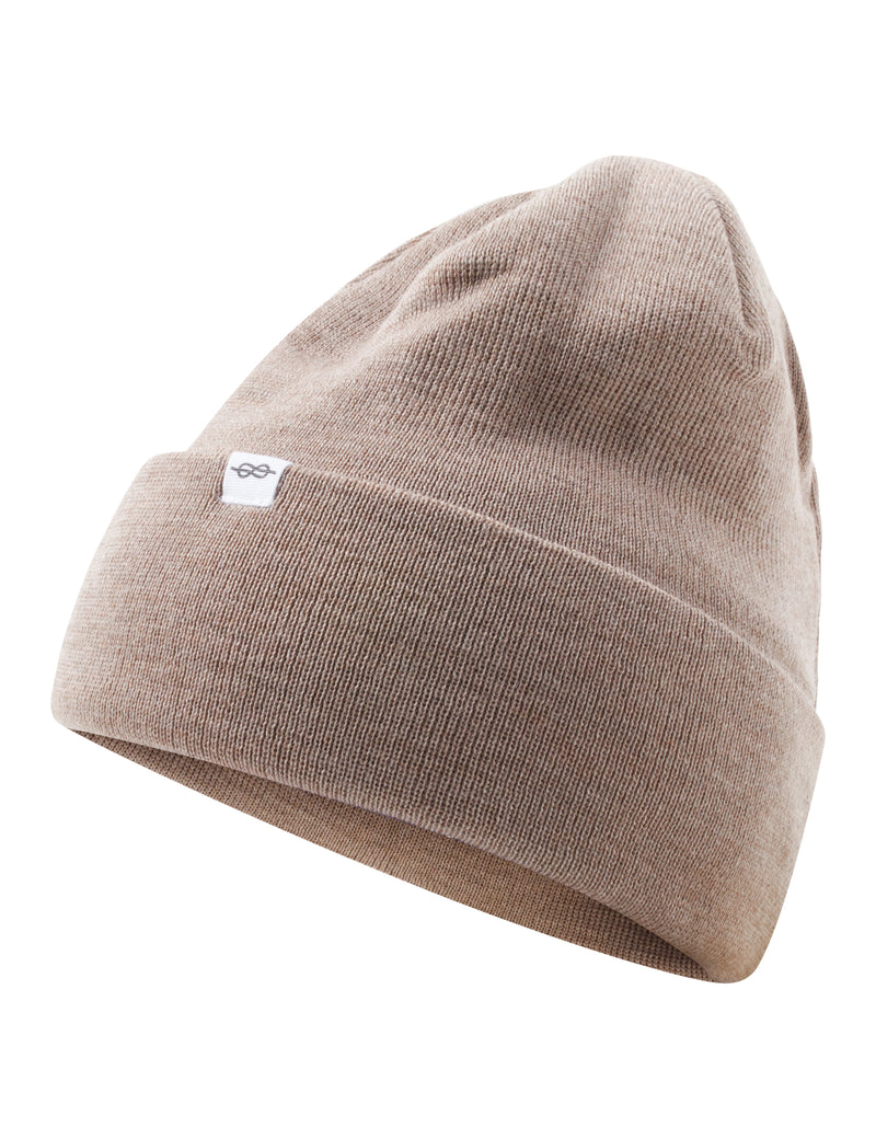 Fine Rib Beanie (Sand) - Klitmøller Collective