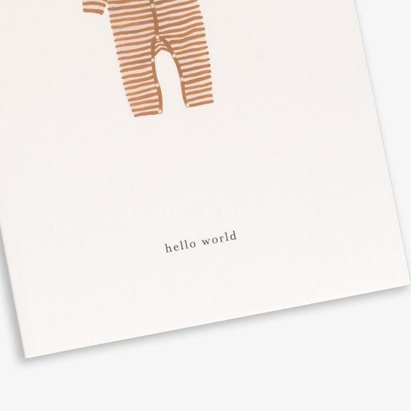 Baby Onesie (hello world) Postcard - Kartotek