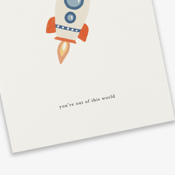 Rocket (You're Out Of This World) Postcard - Kartotek