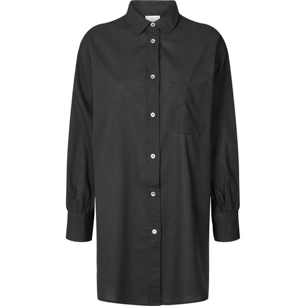 Rosa Cotton Shirt (Black) - Gai+Lisva