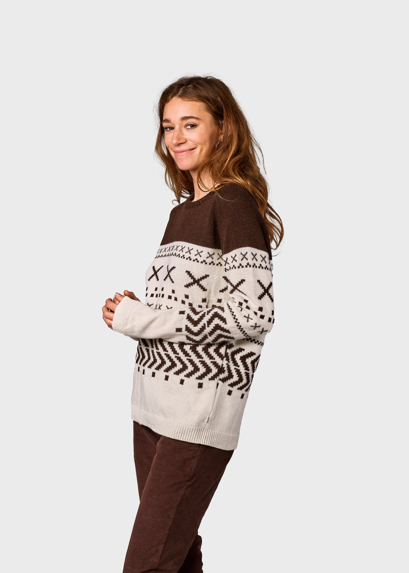 Ghita knit (Cream/Earth) - Klitmøller Collective