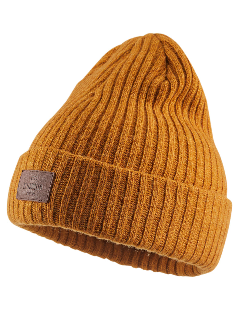 Heavy rib beanie (Amber) - Klitmøller Collective