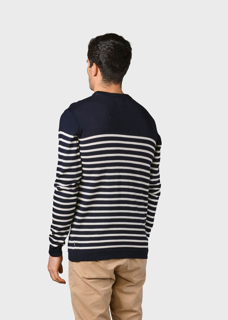 Kenneth Knit (Navy/Cream) - Klitmøller Collective