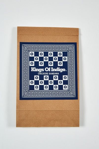Bandana Checkerboard (Rinse) - Kings of Indigo
