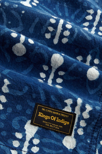 Bidatsu Shorts Woodblock (Indigo Dye) - Kings of Indigo