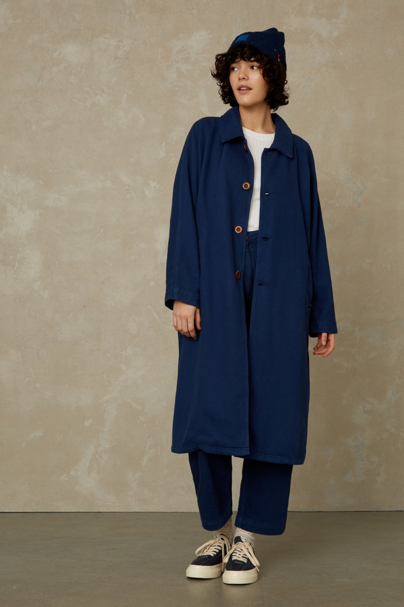 Cosima Worker Blue Coat - Kings of Indigo