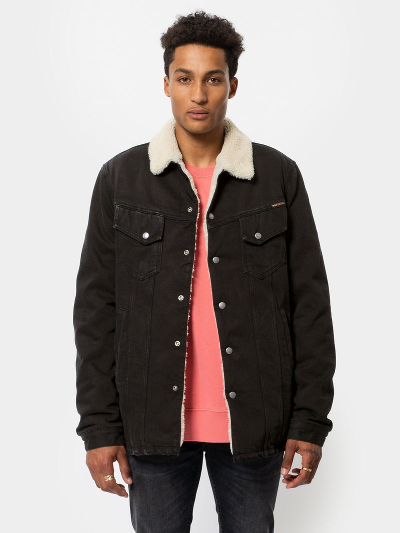 Lenny Jacket Black Worn Nudie Jeans RES RES