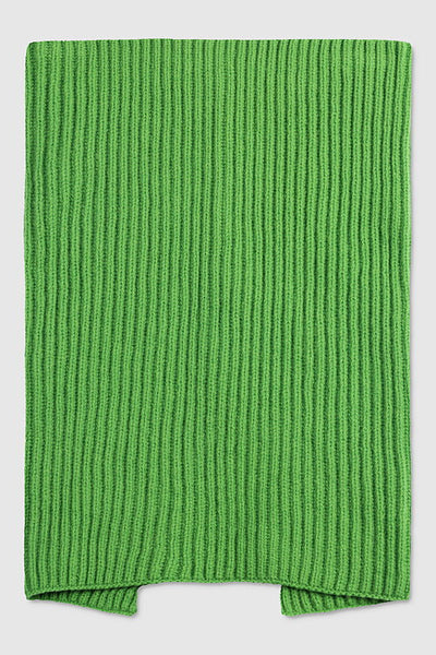 Ang Ribbed Lambswool Collar (Green) - Maska