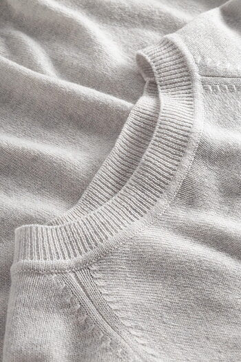 Ida Lambswool Cashmere Sweater (Light Grey) - Maska