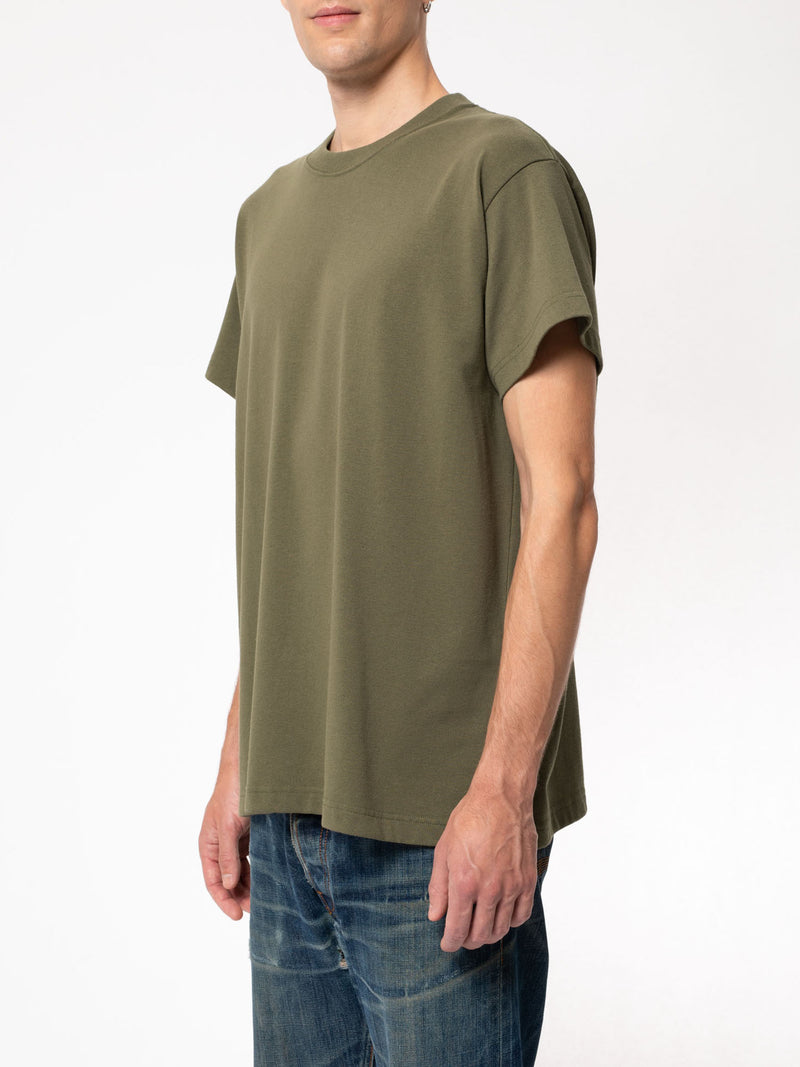 Milton Rebirth Tee (Faded Green) - Nudie Jeans