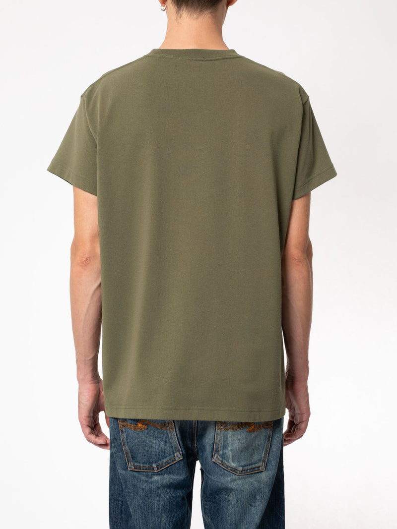 Milton Rebirth Tee (Faded Green) - Nudie Jeans