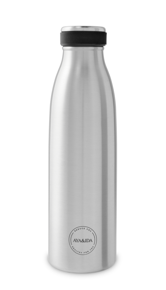 Drinking Bottle 500ml (Natrual Silver) - AYA&IDA