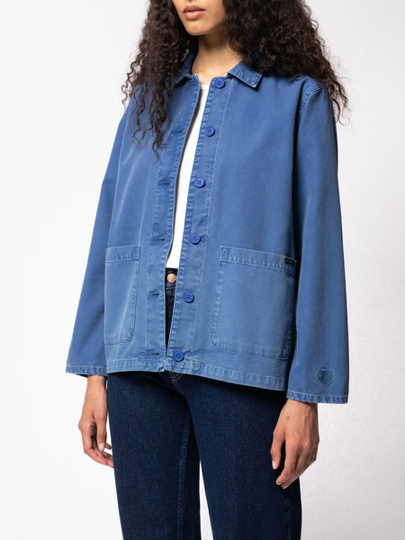 Nina Worker Jacket (French Blue) - Nudie Jeans