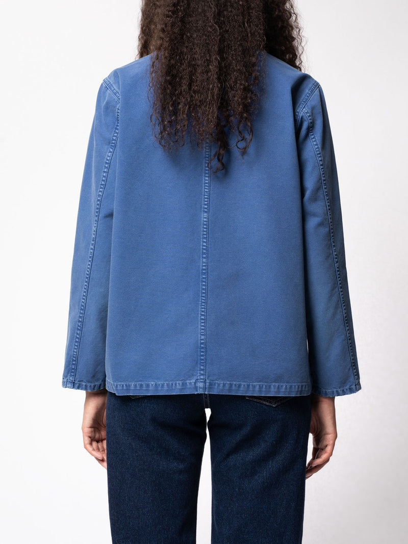 Nina Worker Jacket (French Blue) - Nudie Jeans