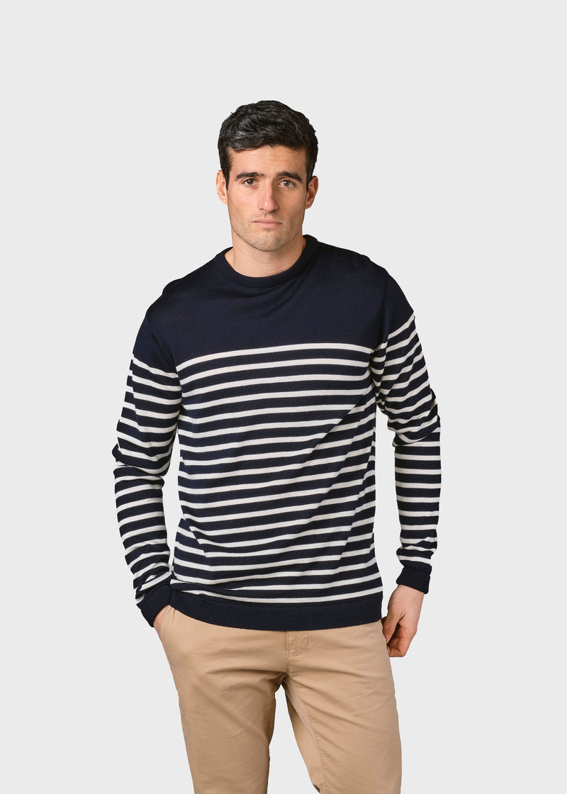 Kenneth Knit (Navy/Cream) - Klitmøller Collective