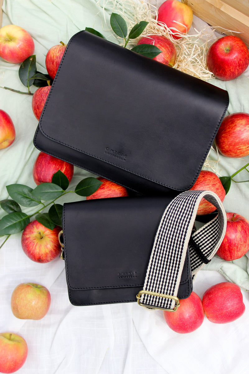 Audrey Mini Apple Leather (Black) - O My Bag