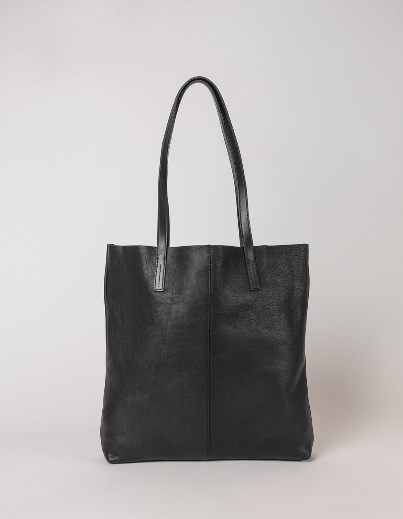 Georgia Tote (Black Leather) - O MY BAG