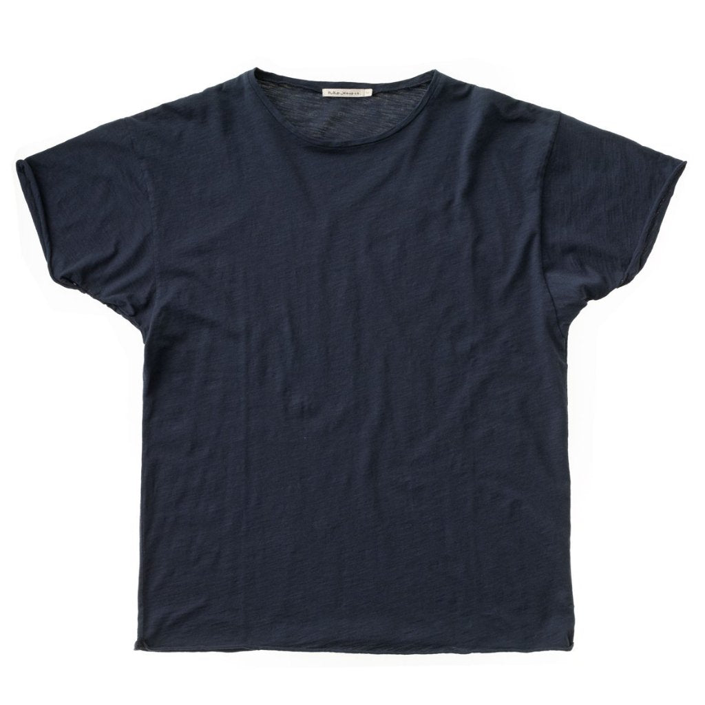Roger Slub T-shirt (Navy) - Nudie Jeans