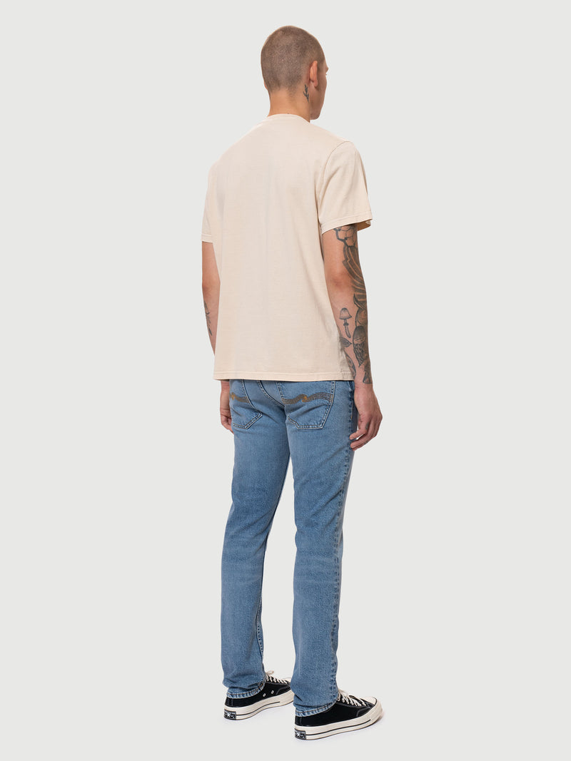 Roy Hidden Tracks Tee (Cream) - Nudie Jeans