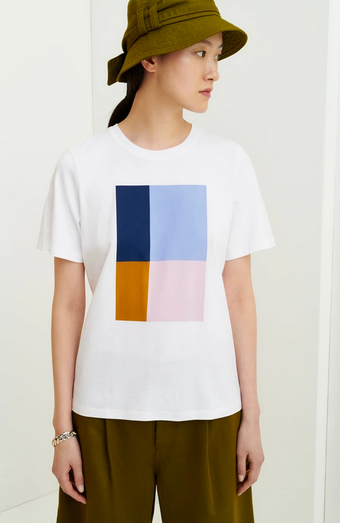 Tile Tee (White) - Kowtow