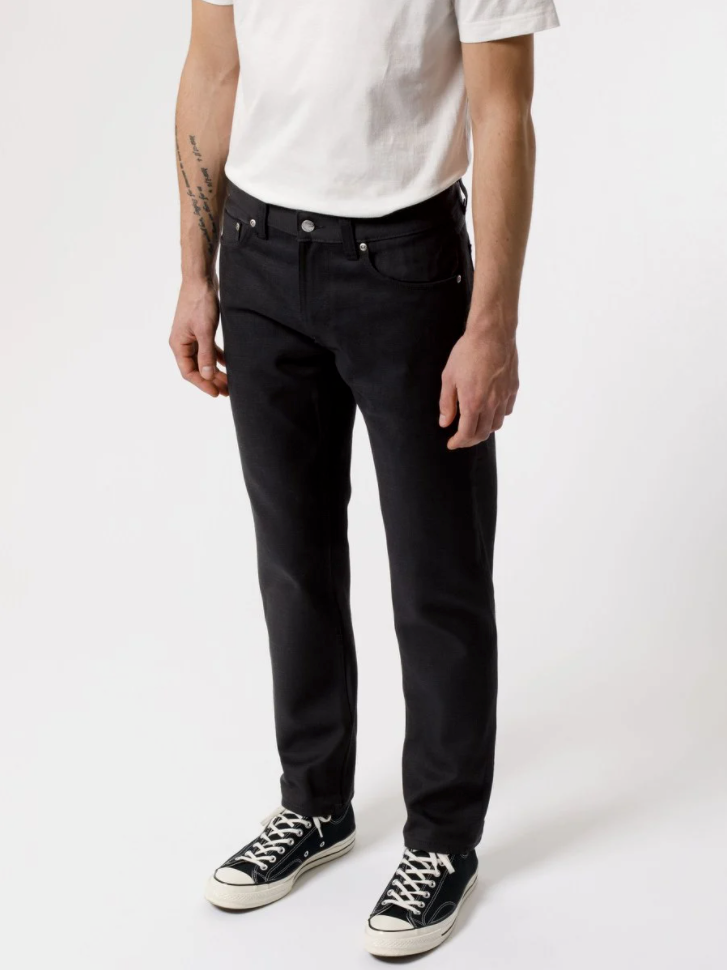 Gritty Jackson Dry Black YD - Nudie Jeans