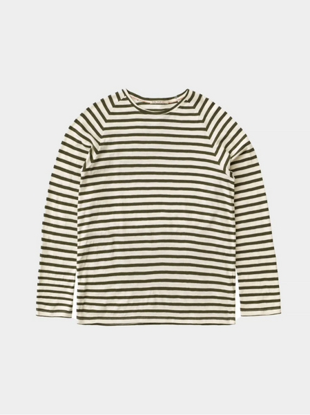 Otto Breton Stripe (W43/Egg White) - Nudie Jeans