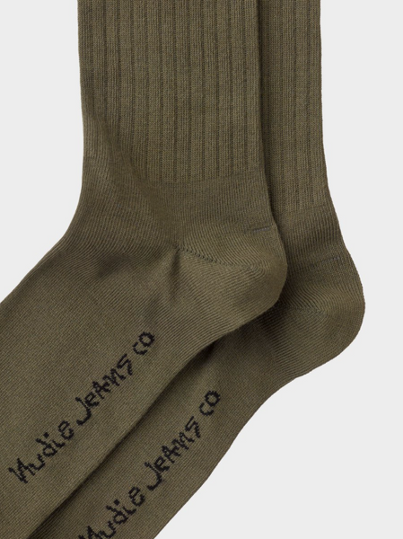 Gunnarsson Socks (Olive) - Nudie Jeans