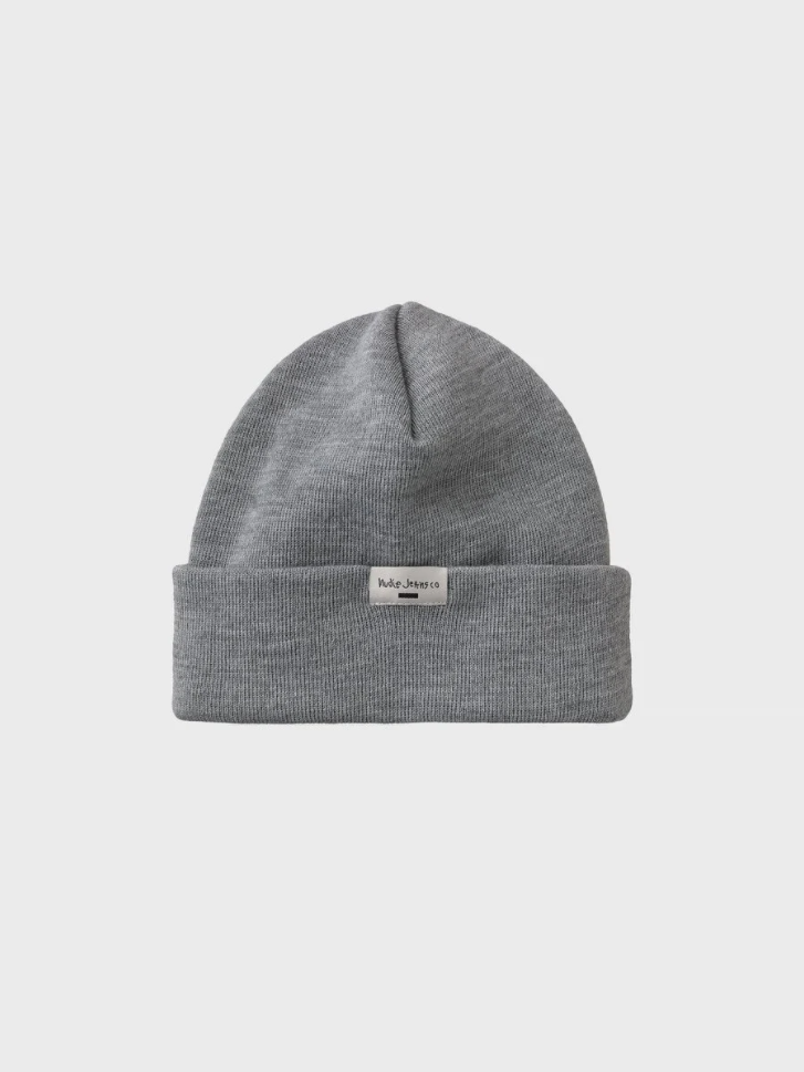 Jansson Beanie (Grey Melange) - Nudie Jeans