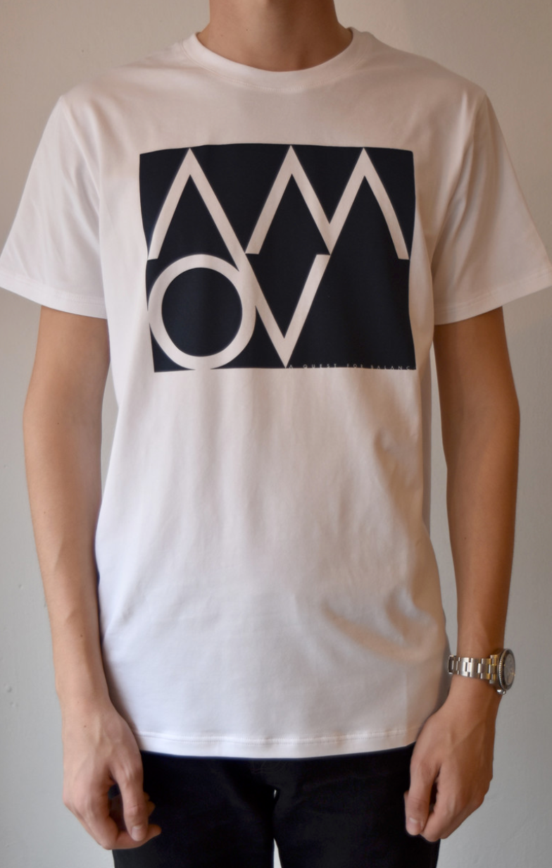 Block Logo Tee (White) - AMOV