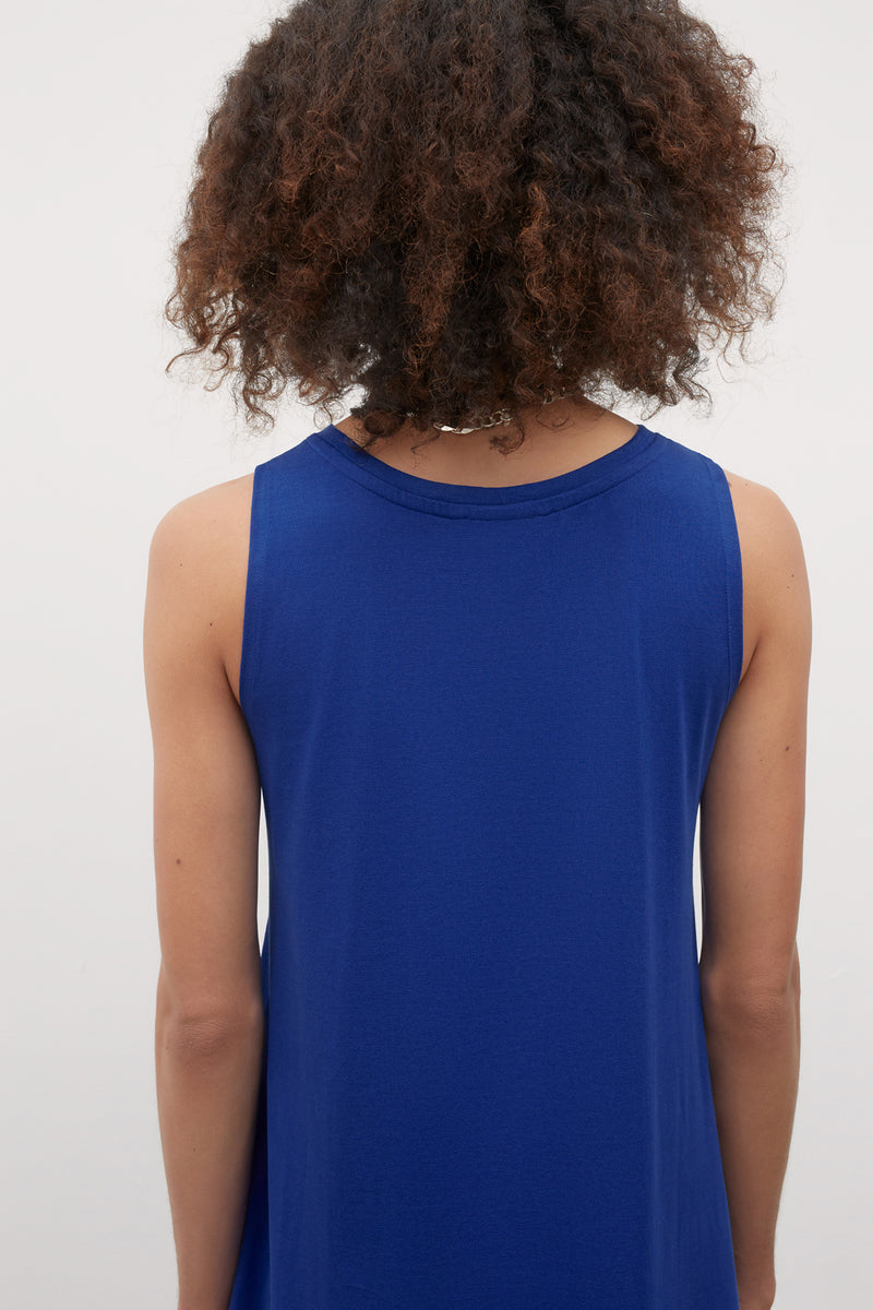 Tank Swing Dress (Bright Blue) - Kowtow